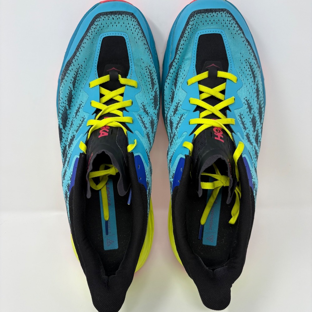 Hoka Speedgoat 5 Mens Size 15 Scuba Blue Running Shoes (1123157 SBBK) - Picture 5 of 8